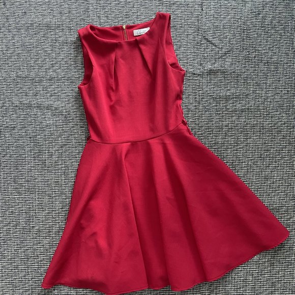 Modcloth Closet London Luck Be a Lady Dress in Red - Picture 1 of 4
